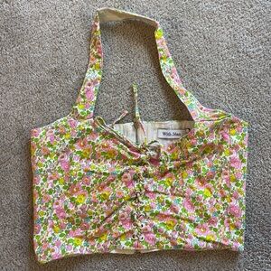 With Jéan Victoria Corset in Floral Pansies size Medium